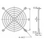 Mřížka na ventilátor 92x92 SUNON FG-09
