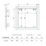 Revizní dvířka pod sádrokarton RDLp 400 x 400 x 12,5 GKBi US, těsnění, ZEL
