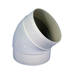Ohybové koleno 125 mm/45st. PVC