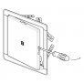 Vanová dvířka nerez Haco NVD 150x150 mm