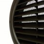 Hnědá ventilační mřížka kulatá MV 125 mm bVs