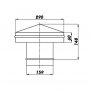 Ventilační protidešťová hlavice PS 160 mm