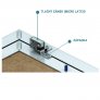 Západka pro tlačný zámek US micro latch pro revizní dvířka do SDK