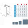 Revizní magnetická dvířka pod obklad 250x350 MPCV18